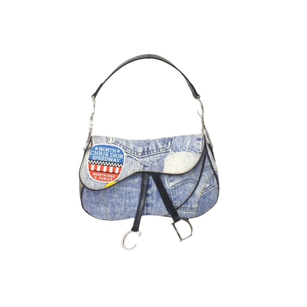 Dior Saddle Christian bag denim Galliano - Picture 2 of 9